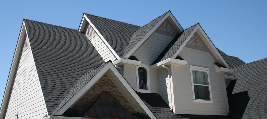 Roof on a home.