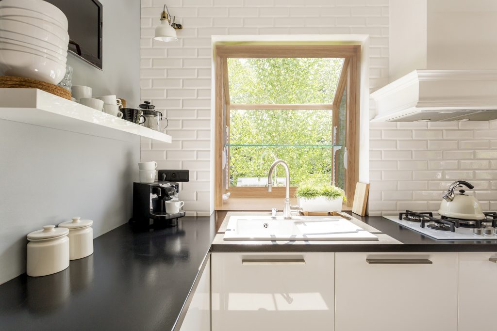 window in a kitchen